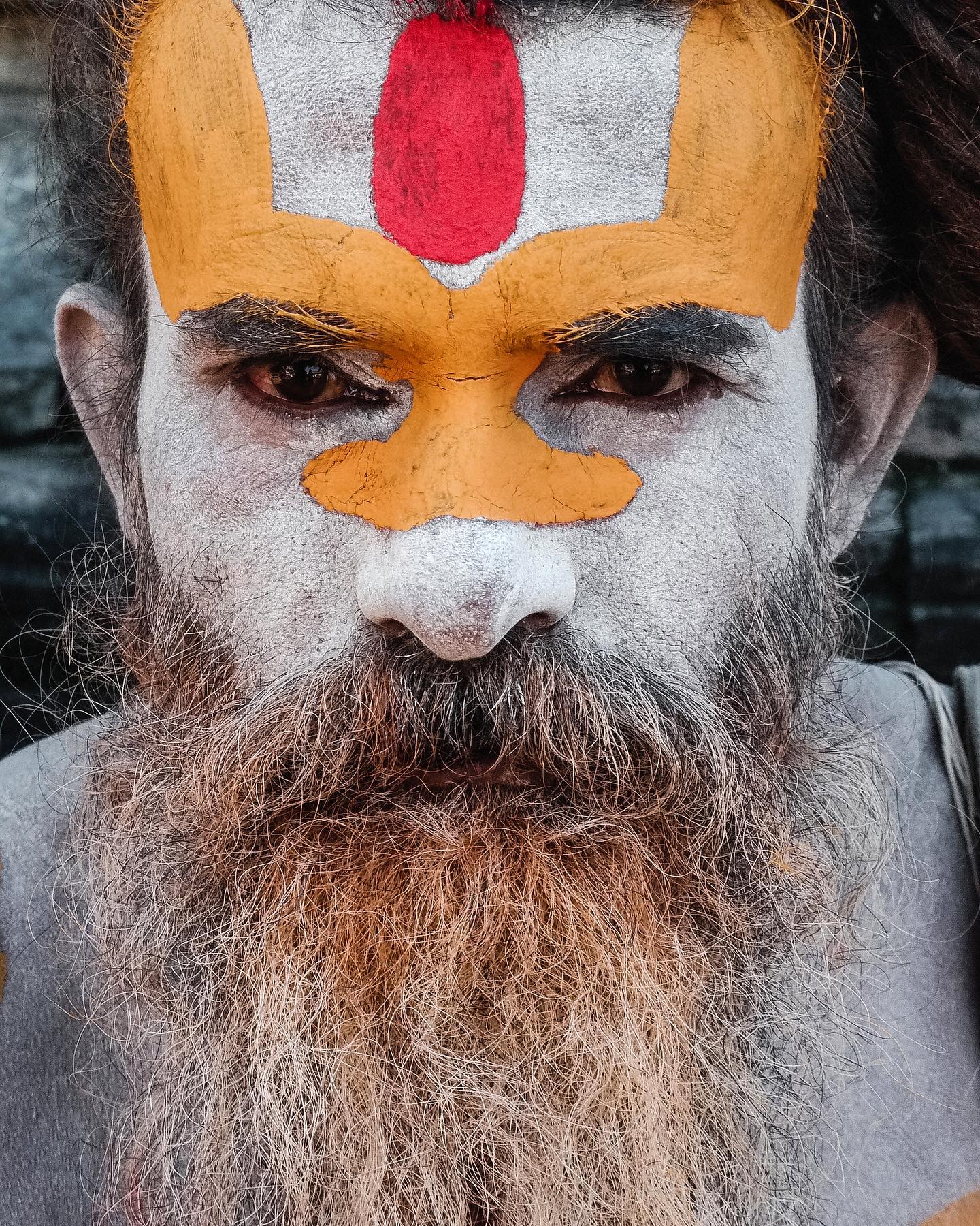 Sadhu near the Pashuatinath temple in Kathmandu.  I always visit the group of sadhus when I’m in town.  They are actually quite friendly and willing to pose for photos ( as long as you give them a little money).