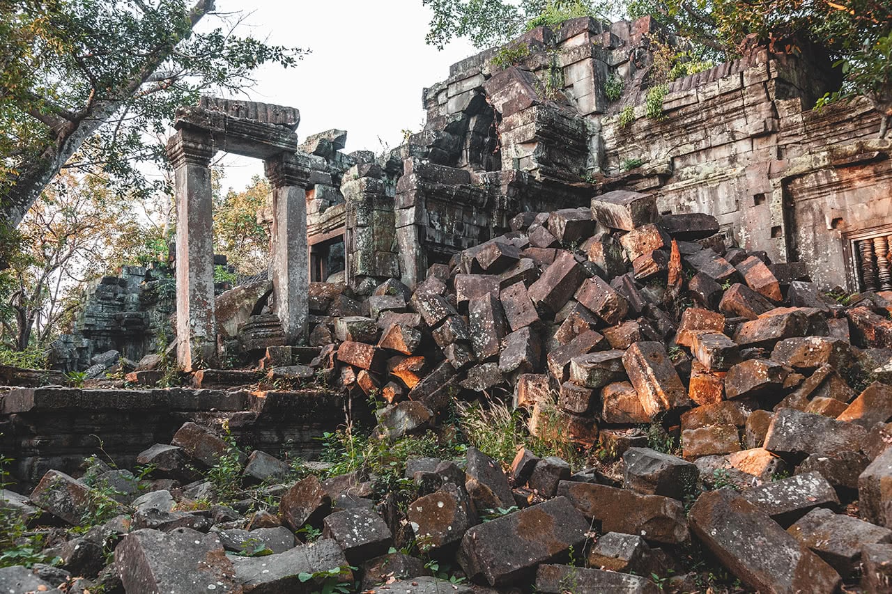 Beautiful unrestored Beng Mealea temple in Cambodia.
