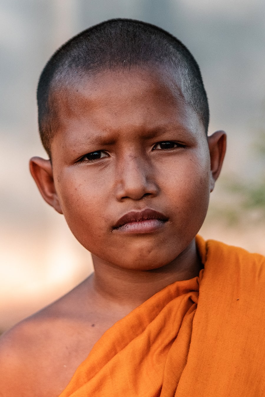 Novice monk in Siem Reap, Cambodia.