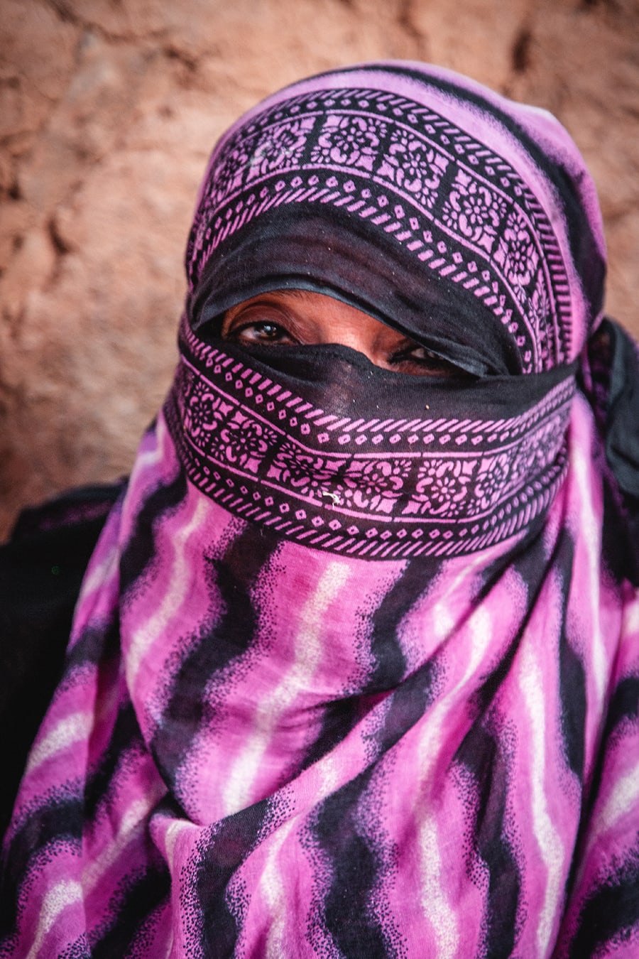A woman in the 400 year old town of Al Hamra, Oman.