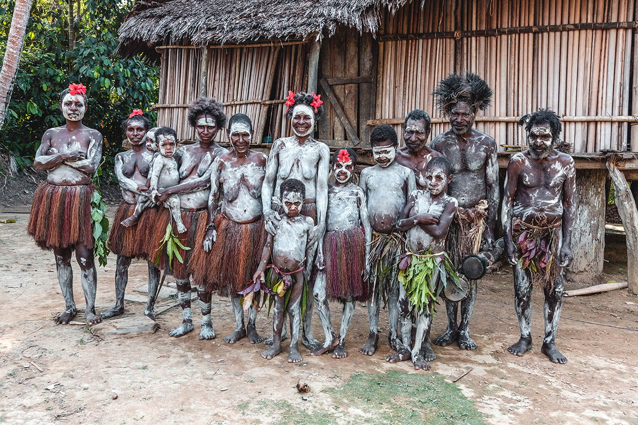 Villagers from the Yokoin tribe performing a victory dance known as "Masingin Siaa".