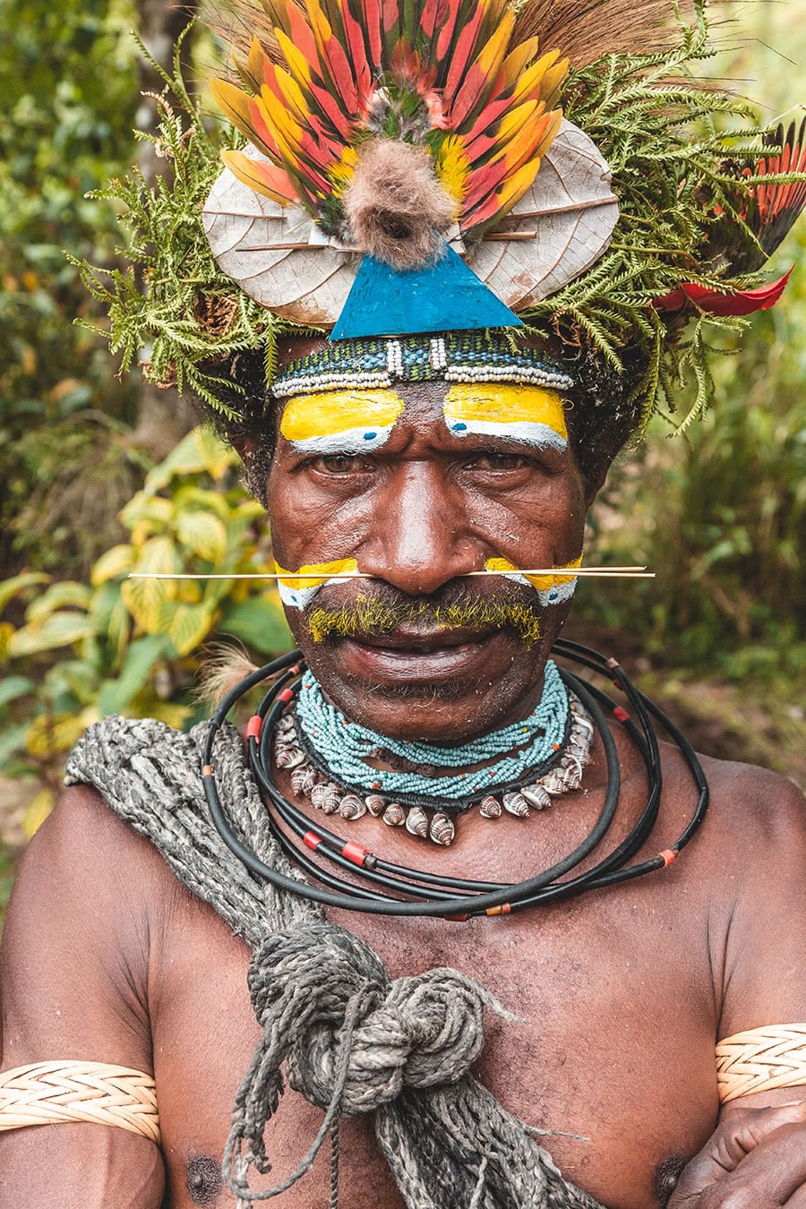 Huli Wigman in Tari, Papua New Guinea.