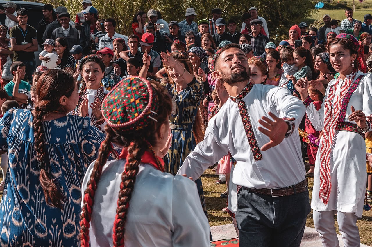 Festival in the Wakhan Valley near Langar in Tajikistan.
