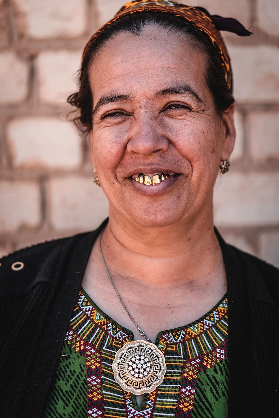 A villager in Erbent, Turkmenistan with golden teeth.