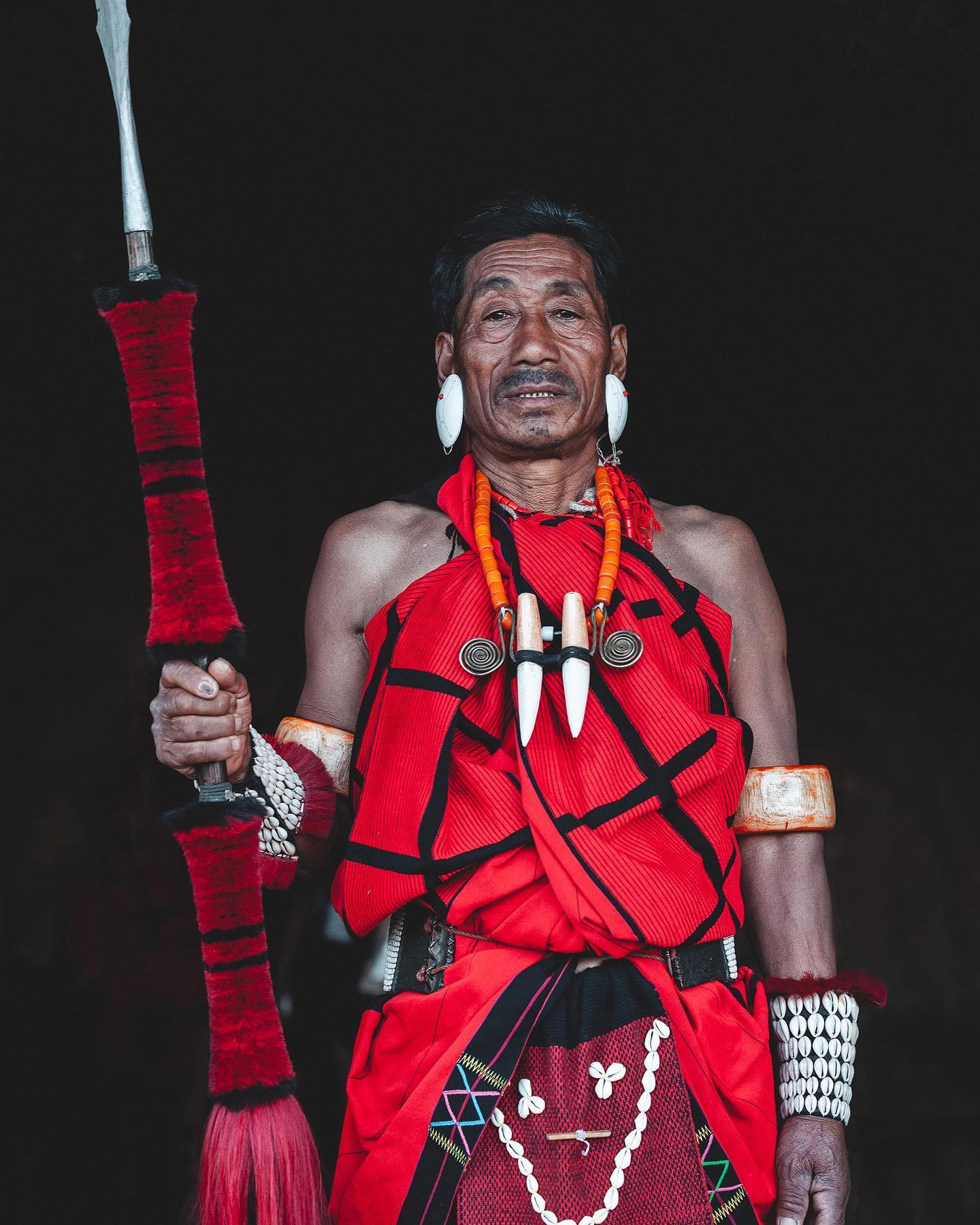 A Konyak Naga tribesman in northeastern India.